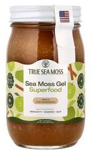 lot 13725 image: True Sea Moss Sea Gel Superfood, Apple And Cinnamon, 2 Pack