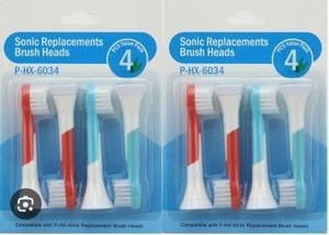lot 13769 image: Sonic Replacement Brush Heads, 6 Packs