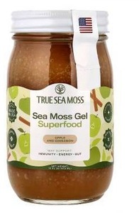 lot 13770 image: True Sea Moss Sea Gel Superfood, Apple And Cinnamon, 2 Pack