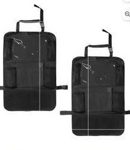 lot 13778 image: 2 Pack Car Seat Organizer,  Black