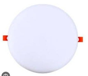 lot 13814 image: Round LED Panel Light, Rimless Backlit, 3 Pack