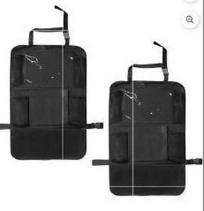 lot 13829 image: 2 Pack Car Seat Organizer,  Black