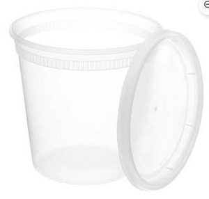 lot 13845 image: 32oz Heavy Duty Food Storage Containers with Lids