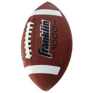 lot 1753 image: Franklin Sports Official Football - Extra Grip 1000 - Brown - 1 Inflated Ball - Retail $95