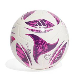 lot 1754 image: Adidas MLS Size 5 Club Sports Soccer Ball - Berry Purple TPU Shell, Butyl Bladder - Retail $27
