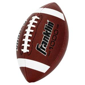 lot 1770 image: Franklin Sports 1000 Series Grip Rite PeeWee Football - Brown Size 6, Butyl Bladder, - Retail $20