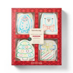 lot 1829 image: Christmas Paint-Your-Own Holiday Cookie Kit - 17.6oz8ct - Favorite Day BB 3.23.26 - Retail $12