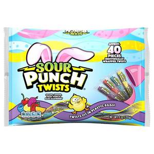 lot 1884 image: Sour Punch Easter Assorted Twists - 9oz40ct BB 1.21.27