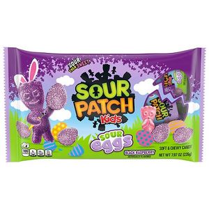 lot 1917 image: SOUR PATCH KIDS Easter Sour Eggs Candy Treat Size - 7.97oz 2 Pack EXP 11626 - Retail $4