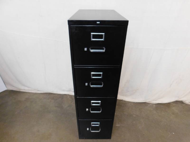 lot 1993 image: HON 4 Drawer Metal File Cabinet