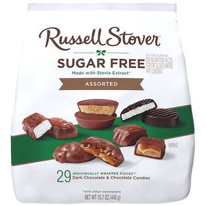 lot 2193 image: BB 12.1.26Russell Stover Sugar Free Assorted Chocolate Candy Bag - 15.7oz - Retail $20