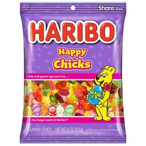 lot 2209 image: 3pk HARIBO Easter Happy Chicks - 4oz BB 1.27 - Retail $2