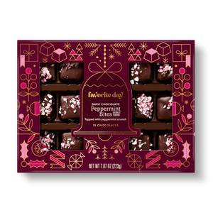 lot 2268 image: Dark Chocolate Peppermint Bites with Crushed Peppermint - 7.87oz - Favorite Day BB 11.3.26 - Retail $10