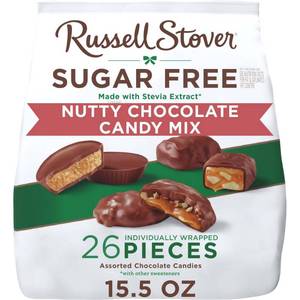 lot 2367 image: Russell Stover Sugar Free Assorted Chocolate Candy with Nuts Bag - 15.5oz BB 11.1.25 - Retail $14