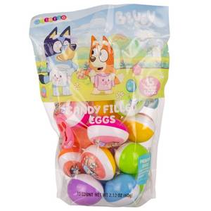 lot 2431 image: 2 packBB 9.30.27Galerie Bluey Easter Prefilled Eggs Bag with Candy for Egg Hunt - 2.12oz15ct - Retail $5