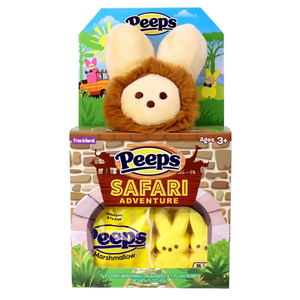 lot 2498 image: Peeps Safari Adventure Plush & Marshmallow Easter Gift Set BB 11.27 - Retail $16