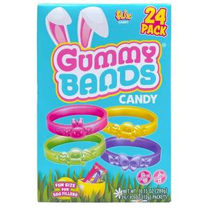 lot 2533 image: 2-pack Gummy Bands Candy Box - 10.1oz24ct BB 11.11.2027 - Retail $8