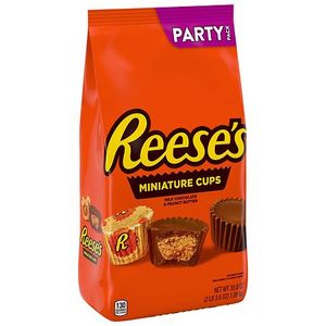 lot 2571 image: MILK CHOCOLATE & PEANUT BUTTER MINIATURE CUPS, MILK CHOCOLATE & PEANUT BUTTER BB 11.26 - Retail $200