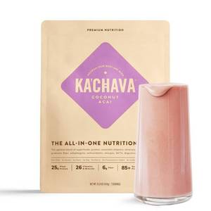 lot 2583 image: KaChava All-In-One Plant Based Nutrition Shake Powder - Coconut Acai - 15.31oz Certified Gluten-Free, Vegan, Dairy-Free, 25g Pea Protein BB 10.16.25 - Retail $35