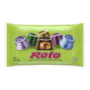 lot 2598 image: Rolo Chocolate Caramels Easter Candy - 9.9oz BB 2.27 - Retail $13