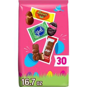 lot 2615 image: HERSHEYS Chocolate Shapes Assorted Easter Candy Bag - 16.7oz BB 10.26 - Retail $10