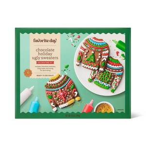 lot 2708 image: Christmas Three Chocolate Ugly Sweaters Decorating Kit - 8.6oz3ct - Favorite Day BB 10.1.26