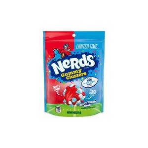 lot 2723 image: Nerds Gummy Clusters Stand Up Bag Punch - 8oz BB 5.13.26