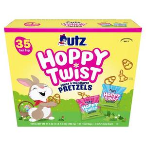 lot 2730 image: Utz Easter Hoppy Twist Pretzels - 17.5oz35ct BB 5.31