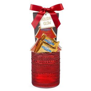 lot 2888 image: DesignPac Ghirardelli Winter Lights Candle Holder Christmas Gift Set - 2.66oz BB 2.1.26