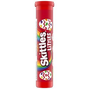 lot 2980 image: Case of 24BB 4.9.27Skittles Littles Original Chewy Candy Easter Basket Stuffers Candy Tube - 1.9oz