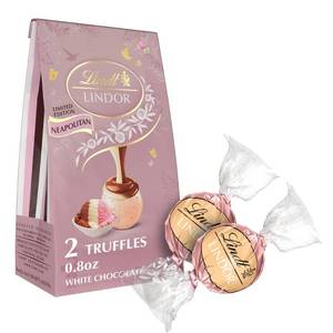 lot 2987 image: Case of 27BB 7.31.26BB 8.31.26LINDOR Easter Neapolitan Chocolate Truffle Bag - 0.8oz