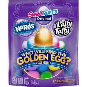 lot 3035 image: SweeTARTS Easter Candy Egg Hunt Prefilled Golden Eggs - 3.4oz12ct