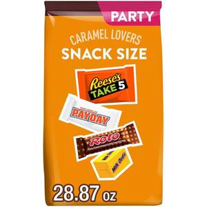 lot 3189 image: Hershey Assorted Caramel Flavored Snack Size candy - 28.87oz BB 4.26