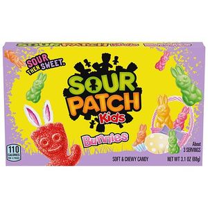 lot 3337 image: 3 PACK SOUR PATCH SOFT CANDY BUNNIES FAT FREE BB 11.26.26