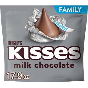 lot 3353 image: Hersheys Kisses Milk Chocolate Candy - 17.9oz BB 112026
