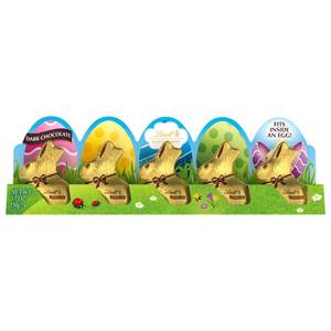 lot 3371 image: 3pk BB 8.31.26 Lindt Easter Gold Bunny Mini Dark Chocolate - 1.7oz5pk1