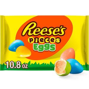 lot 3422 image: Reeses Pieces Peanut Butter Eggs Easter Candy - 10.8oz BB 3.27