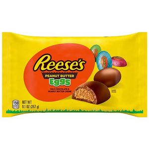 lot 3423 image: Reeses Milk Chocolate Peanut Butter Cr�me Eggs Easter Candy - 9.1oz BB 10.26