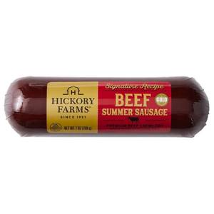 lot 3472 image: Hickory Farms Christmas Signature Beef Summer Sausage - 7oz BB 3.24.26