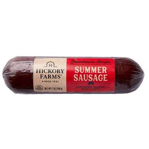 lot 3473 image: Hickory Farms Gluten Free Christmas Farmhouse Summer Sausage - 7oz BB 3.5.26