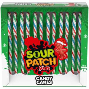 lot 3477 image: SOUR PATCH KIDS Christmas Candy Cane - 5.29oz BB 5.24.26
