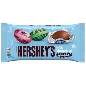 lot 3658 image: HERSHEYS Milk Chocolate Eggs Easter Candy - 9oz BB 9.26