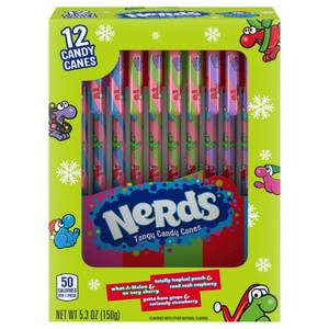 lot 3679 image: Nerds Christmas Candy Canes - 5.3oz12ct BB 11.26
