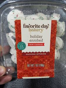 lot 3694 image: Favorite Day Bakery Holiday Enrobed Mini Cookies BB 7.9.26