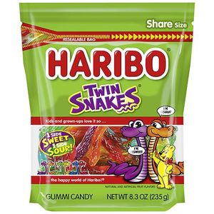 lot 3824 image: 3pk BB 2.2027HARIBO, TWIN SNAKES, GUMMI CANDY