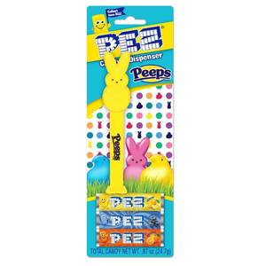 lot 3843 image: 3pk BB 1.16.31Pez Peeps Dispenser Candy - 0.87oz