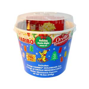 lot 4114 image: HARIBO Popcorn Bucket Gummy Christmas Candy - 10.5oz