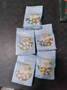 lot 4229 image: 5PK Favorite Day Milk Chocolate Eggs 8oz