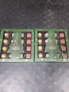 lot 4269 image: 2pk Holiday Shimmer Indulgent Milk Chocolates 7.33oz