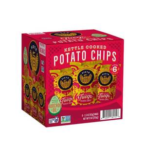lot 4432 image: 3 Boxes Siete Fuego Kettle Potato Chips - 9oz6ct